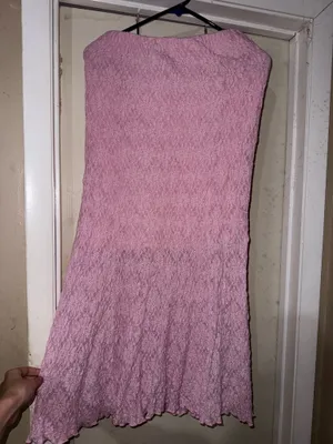 Pink textured maxi skirt Size M thumbnail 2