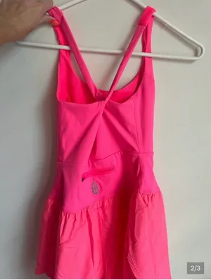 Free people movement athletic hot pink romper thumbnail 2