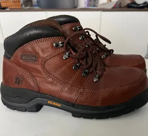 Wolverine Davis EAA Moc Safety Toe Brown Work / Hiking Boots Heavy Womens 8M thumbnail 1