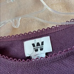 FINAL MARKDOWN Junction west plum Long Sleeve Top xl thumbnail 2