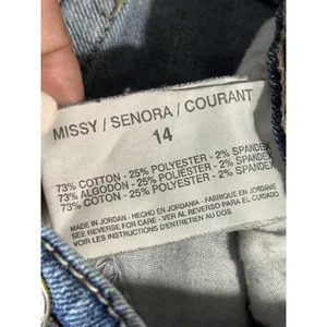 Nine‎ West Vintage Coll. Denim Capris Missy Light Mid Rise Size 14 Wide Leg thumbnail 6