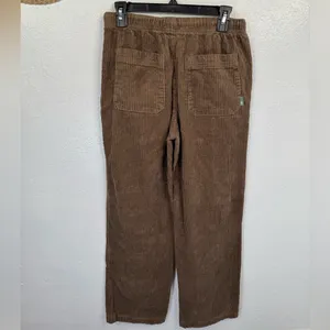 Urban Outfitters Pants Womens S Brown Corduroy Pull-On Straight Leg Drawstring thumbnail 2