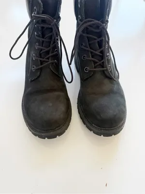 Timberland Triple Black Waterproof Leather Boots size 7.5 thumbnail 3