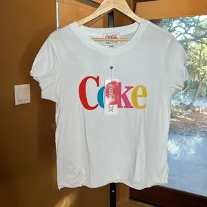 NWT Wildfox Coke Stellar White Graphic Tee Size Medium thumbnail 5