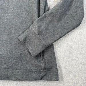 Adidas Women's Large Fleece Hooded Sweatshirt Gray Zippered Pockets Drawstring thumbnail 2