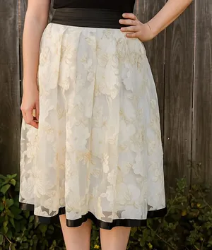 Imperfect NWT Ryu skirt mesh overlay‎ pleated cocktail skirt small medium? thumbnail 1