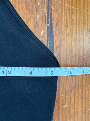 Vintage 1990s Lapis Black Midi Slip Dress with Spaghetti Straps Size Medium thumbnail 5