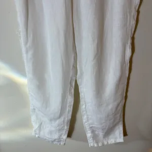 J.‎ Jill Love Linen White Straight Leg Pull On Pants Size Medium thumbnail 3