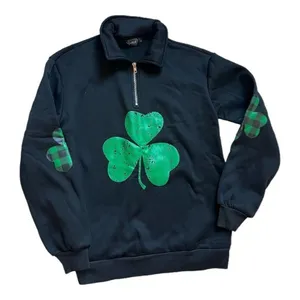 Womens Spadehill St. Patrick's Day Quarter Zip Long Sleeve Sweatshirt - Sz S thumbnail 4