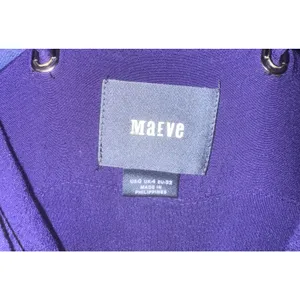 Maeve Anthropologie Purple‎ Overall Jumpsuit Suspender Wide Leg Sz 0 Boho *Flaw* thumbnail 12