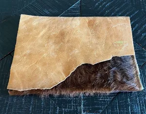Vintage Canoe Hair-On-Hide Leather Envelope Clutch – Western Boho NEW thumbnail 1