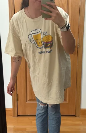 Life is good better together burger and beer tshirt thumbnail 1
