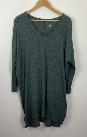 American Eagle V-Neck Soft & Sexy Plush Tunic Leggings Dress Size Medium thumbnail 1