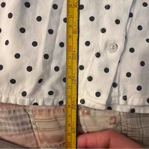 Brandy Melville White Top with Black Dots thumbnail 4