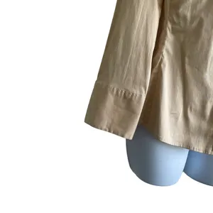 Banana Republic Top Women‎ S Gold Collar V-Neck Long Flared Sleeve Button Up thumbnail 6