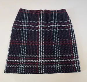 White House Black Market Tweed Skirt Size 00 Black and Red thumbnail 1