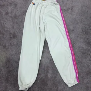 Aviator Nation Vintage White Set Neon 5 Stripe Rugby Sweatshirt and Sweatpants thumbnail 11
