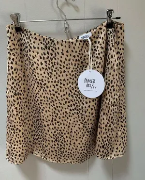 NWT! Princess Polly Leopard Print Dana Mini Skirt size 12 thumbnail 3