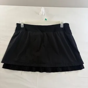 Mondetta Black Perforated Pleated Active Skort Womens‎ Large Tennis Golf Running thumbnail 6