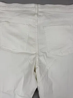 NWT J.Crew Slim Boyfriend Jeans Womens 32 Tall White All Day Stretch BF535 thumbnail 4