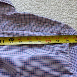 Vineyard Vines Purple White Micro-Gingham Plaid Button Up Classic Preppy coastal thumbnail 7