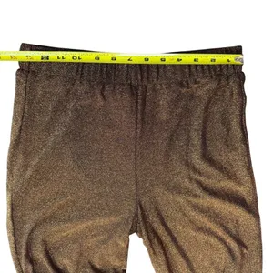 Lulus Size M Follow The Festivities High Rise Wide Leg Pants Copper Metallic NWT thumbnail 7