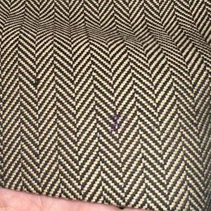 Chaps Herringbone Cream & Black‎ Button Front Blazer thumbnail 6