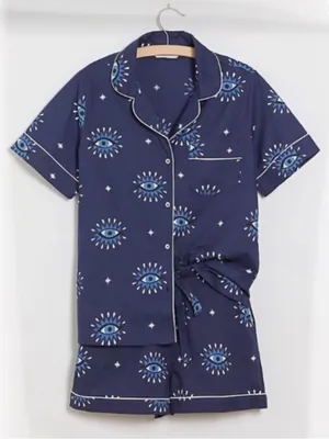 Printfresh Eyes of the World Pajamas Short Sleep Set L thumbnail 3