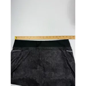 Lucy Active Skort‎ Athletic Running Skirt Built-In Shorts Black Gray L thumbnail 5