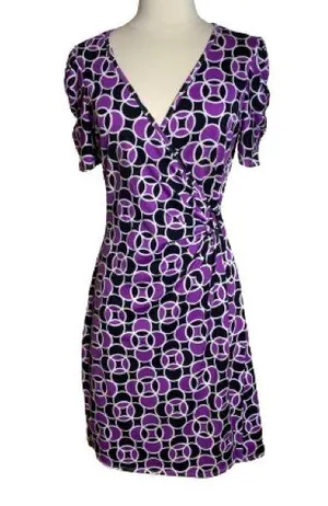 #47 Jonathan Martin Geometric Print Faux Wrap Dress thumbnail 1