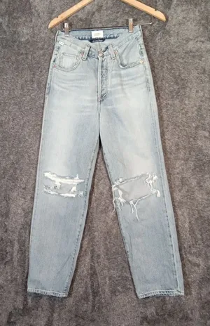 Citizens Of Humanity Premium Vintage Elle V Front Issa Wash Distressed Womens 23 thumbnail 1