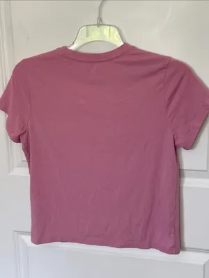 Nike The Nike Tee Pink Modal Blend Baby Tee Large thumbnail 2