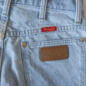 Vintage Wrangler Jeans Cowboy Cut Ombre Dip Dyed Made‎ in USA Size 11x34 14MWZ thumbnail 8
