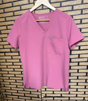 Figs mauve pink technical collection scrub top size small thumbnail 1