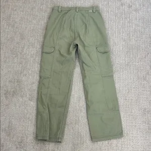 Billabong Wall To Wall Cargo Pants green denim straight leg loose fit baggy thumbnail 9