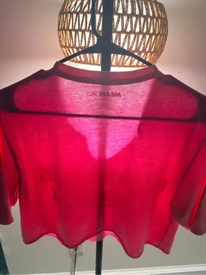 Dream Girls Pink 'On Wednesdays We Wear Pink' Crop Top thumbnail 5