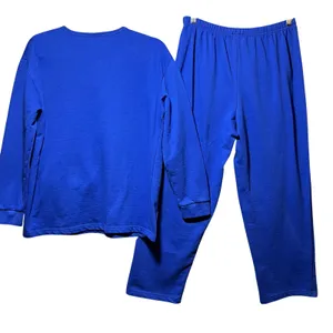 Vintage Anthony Richards Blue‎ 2 Piece Lounge Set Top Pants Sweatsuit M thumbnail 10