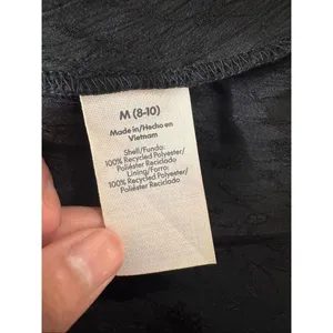 No Boundaries Black Ruffle Cardigan Top Womens Medium 8-10 Tie Front Long Sleeve thumbnail 4