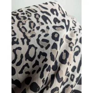 Bar III animal print metallic striped ruched crop top Medium thumbnail 5