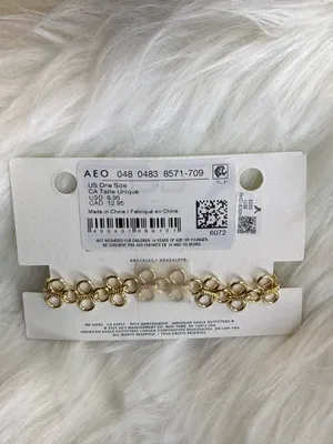 American Eagle Gold Bow Link Bracelet – New with Tags thumbnail 2