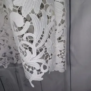 Zara Spaghetti strap white floral lace Boho cottagecore summer vacation dress thumbnail 12
