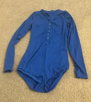Size Medium Body Suit Woman Blue thumbnail 1