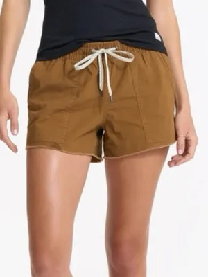 Vuori vintage rip stop short Elastic Waist Utility Brown size large organic thumbnail 1