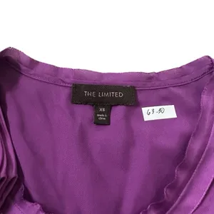 The Limited Purple Sleeveless Top Womens Size XS Satin Blouse Tank Top | 63-30 thumbnail 3