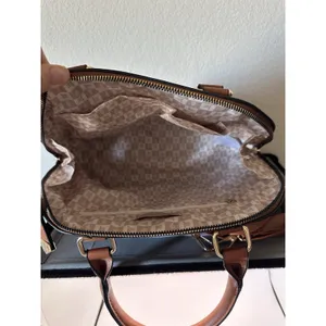 London Fog Floral Monogram Dome Satchel Handbag Brown Multi Crossbody Bag thumbnail 4