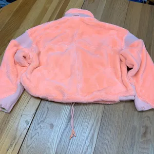 FP Movement‎ Free People Hit The Slopes Fleece Jacket Neon Peach Coral Size XS thumbnail 6