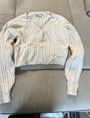 Ivory Cardigan Hollister thumbnail 1