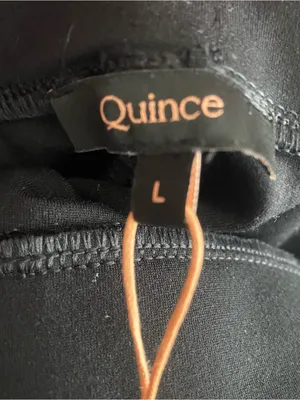 Quince Womens L Large 34x29 Black Ultra Stretch Ponte Pants 4 Pocket Casual NWT thumbnail 9