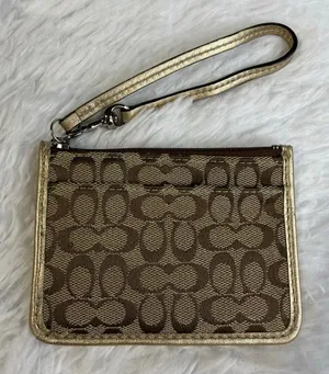 Coach Gold Card Holder Wallet thumbnail 1