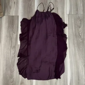 Urban Outfitters kimchi blue lightweight ruffle mini dress size medium thumbnail 5